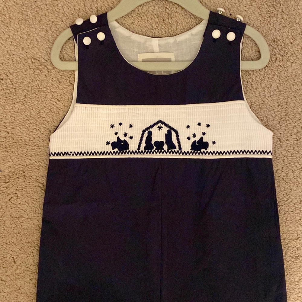 Lil Cactus Smocked Nativity Jon Jon